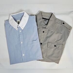 Old Navy Men's Casual Button Down, Y2K Long Sleeve EUC